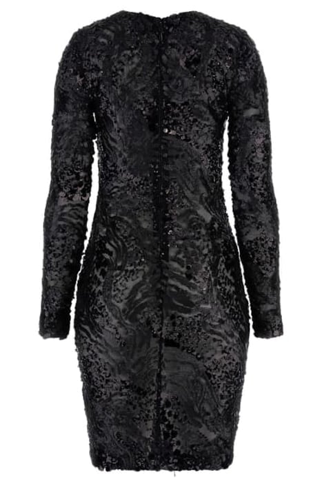 TERA DRESS JET BLACK MULTI 5