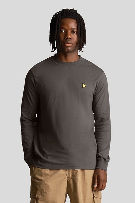 RELAXED LONG SLEEVE T-SHIRT GUNMETAL 1