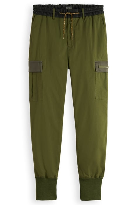 SEASONAL - CONTRAST TRIMMED CARGO JOGGER FIELD GREEN 4