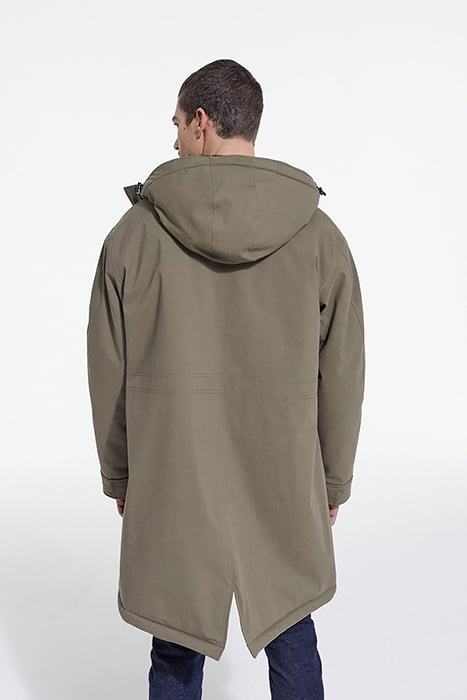 PARKA DOUBLEE DE FAUX MOUTON ALGUE 2