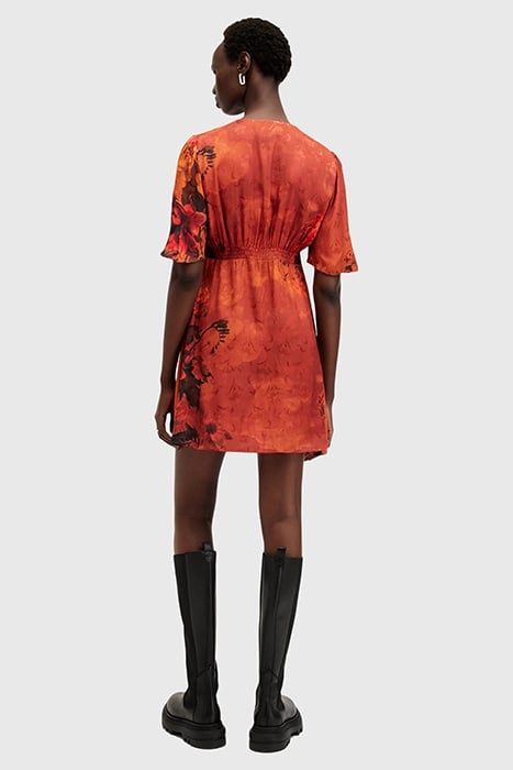 TIAN DRESS ADELA BURNT ORANGE 3