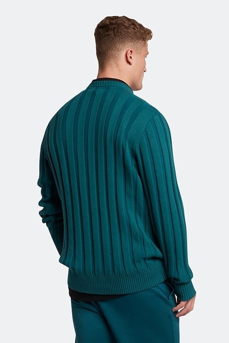 RELIEF STITCH JUMPER MALACHITE GREEN 2