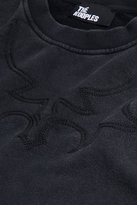 SWEAT WESTERN BLACK WASHED 2