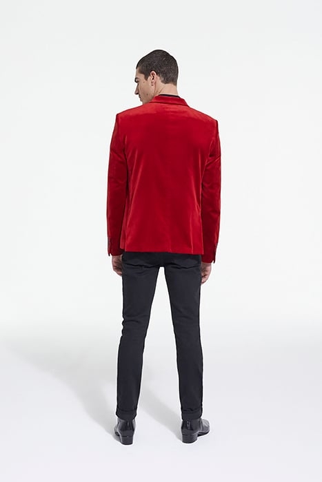 VESTE VELOURS CROISEE RED 4