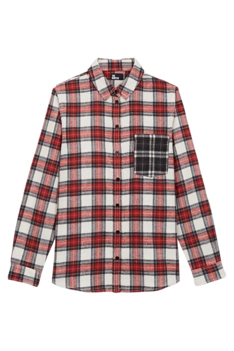 CHEMISE A CARREAUX ET POCHES CONSTRATEES RED 1