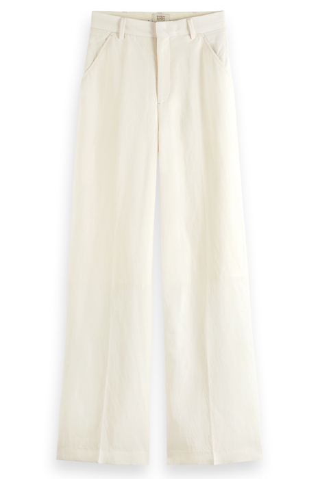 HANA - TAILORED HIGH RISE WIDE LEG PANTS ECRU 4