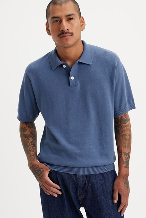 SWEATER POLO SHIRT BLUE 4