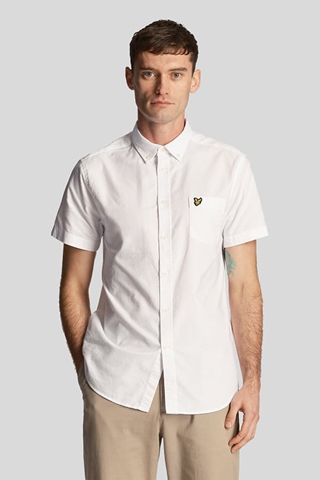 SHORT SLEEVE OXFORD SHIRT WHITE 1