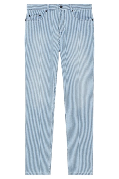 JEAN RAYÉ BLEU COUPE DROITE BLUE DENIM 3