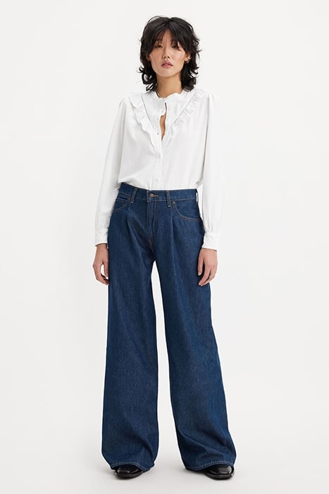 BAGGY FLARED JEANS BLUE 6