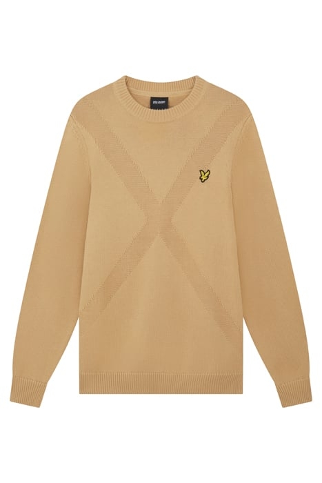 INSIGNIA CREW NECK JUMPER CAIRNGORMS KHAKI 4