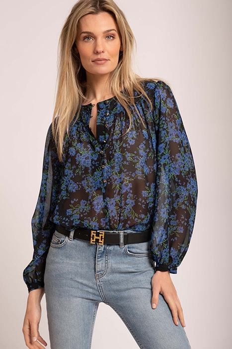 REMI BLOUSE CAMELIA FLOWER BLUE 1