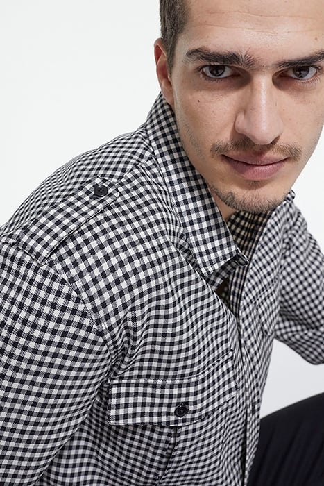 CHEMISE MANCHES LONGUES BLACK WHITE 5