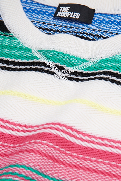 PULL COL ROND AVEC DEGRADE DE COULEURS MULTICOLOR 7