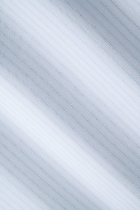 BLUE STRIPED POPLIN SLIM FIT SHIRT BLUE 8