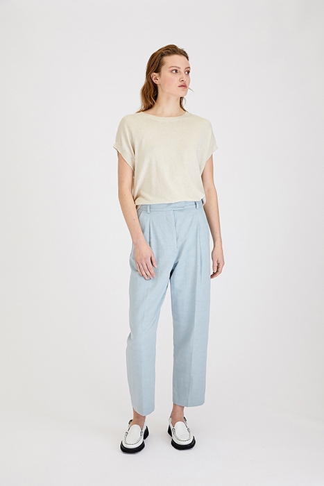 LINEN LYOCELL PANTS BLUE HAZE 2