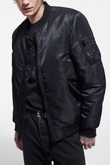 BLOUSON COL OFFICIER ZIP DEVANT BLACK 1