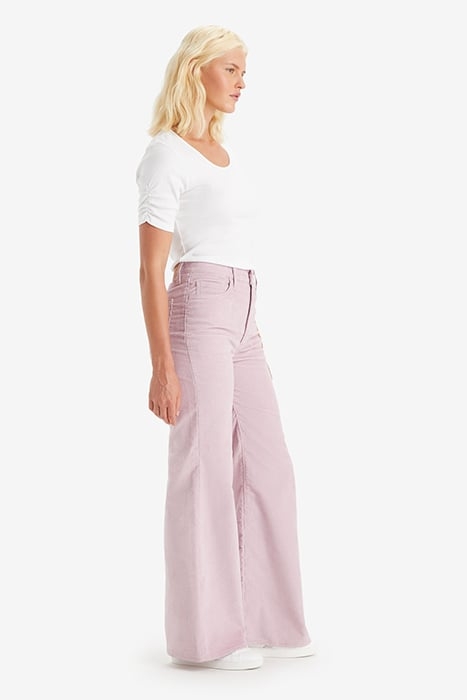 RIBCAGE WIDE-LEG & FLARED JEANS PANT PINK 4