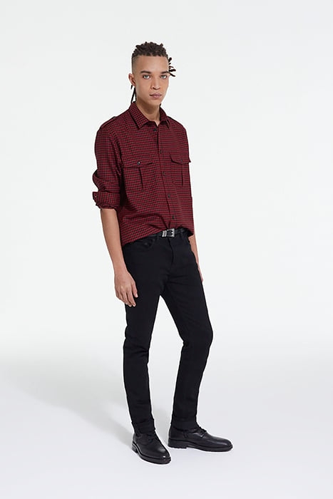 CHEMISE MANCHES LONGUES RED / BLACK 3