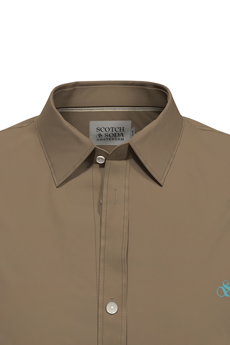 ESSENTIAL SOLID POPLIN SHIRT TAUPE 7