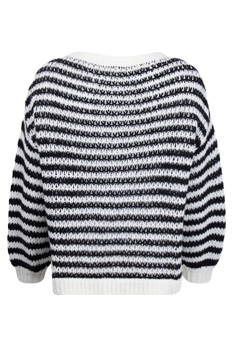 S.OLIVER PULLOVER WHITE-BLACK 2