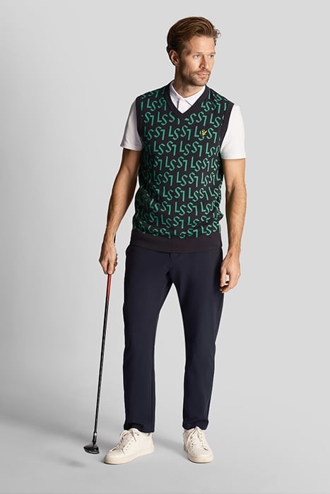 MONOGRAM KNITTED TANK TOP DARK NAVY 3