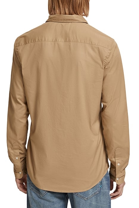 ESSENTIAL SOLID POPLIN SHIRT TAUPE 2