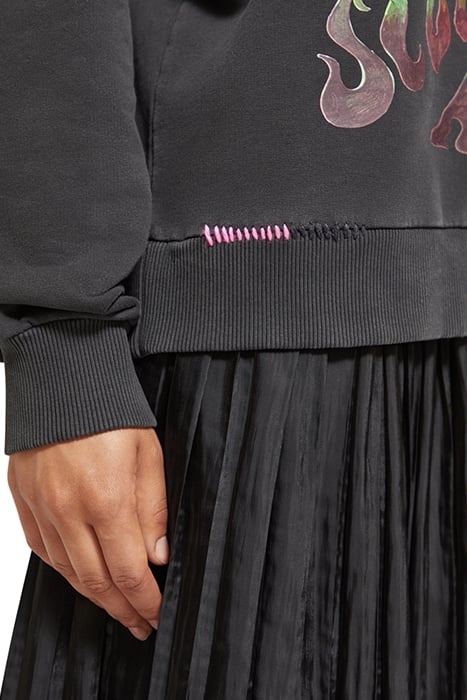 AMSTERDAM BEAT RELAXED FIT WASHED HOODIE EVENING BLACK 7