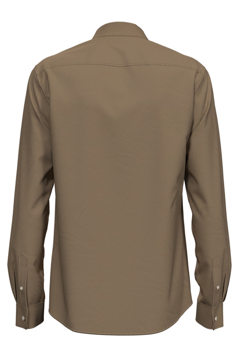 ESSENTIAL SOLID POPLIN SHIRT TAUPE 5