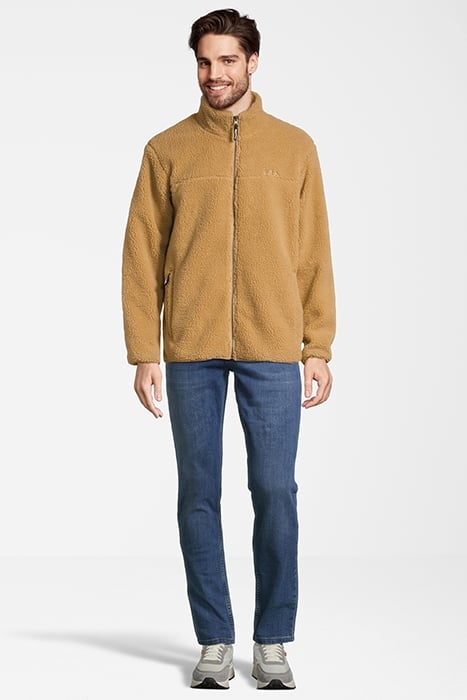 BRAUNLAGE SHERPA FLEECE JACKET ICED COFFEE 3
