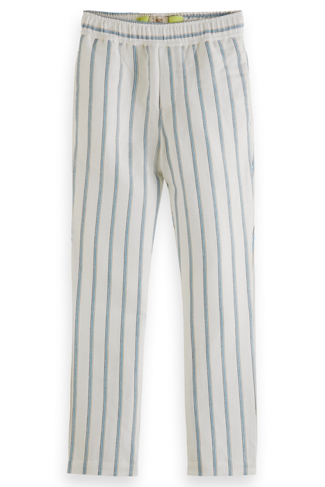 BOYS RELAXED SLIM FIT- ELASTICATED WAISTBAND LINEN PANTS MIN 4