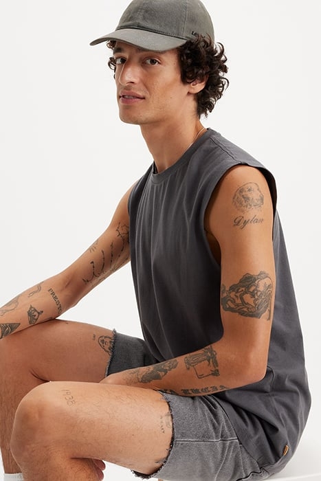 RT SLEEVELESS T-SHIRT GREY 5