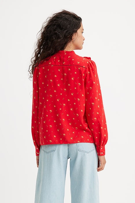 CARINNA BUTTON-DOWN SHIRT RED 2