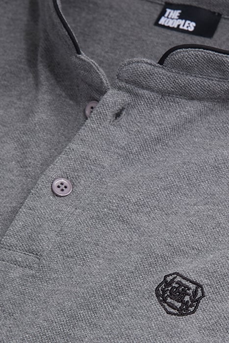 POLO MC COL OFFICIER BRODERIE TK DARK GREY 2