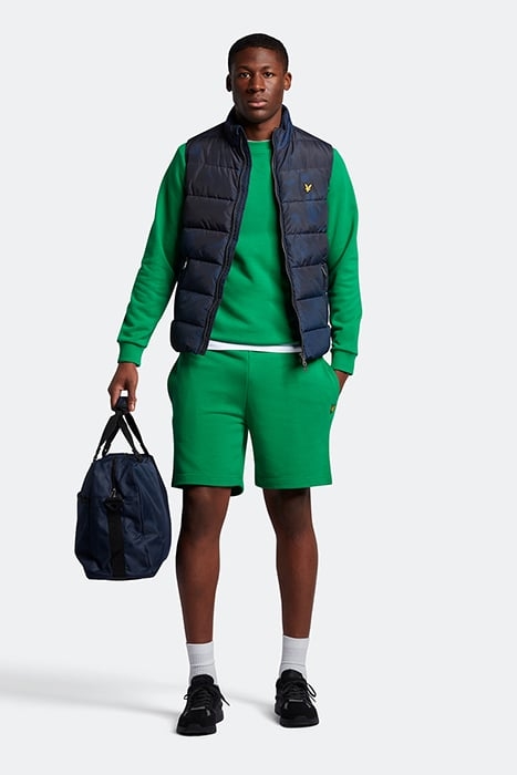 SWEAT SHORT GRID GREEN 4