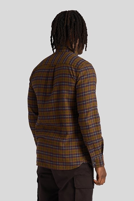 CHECK FLANNEL SHIRT GLENSHEE PLUM 2