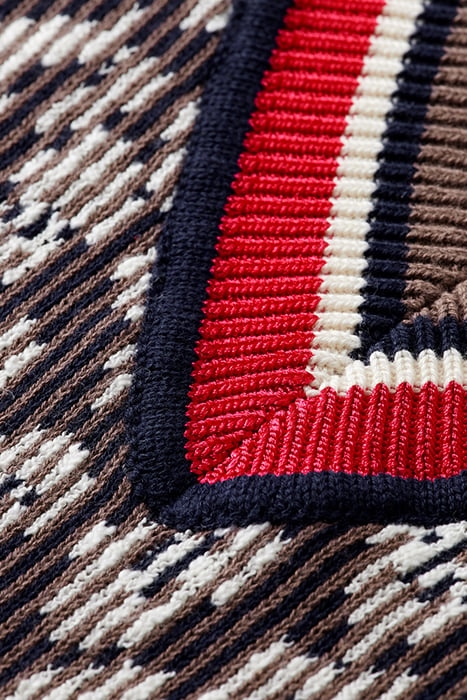 ANIMAL JACQUARD KNITTED SPENCER TAUPE 7