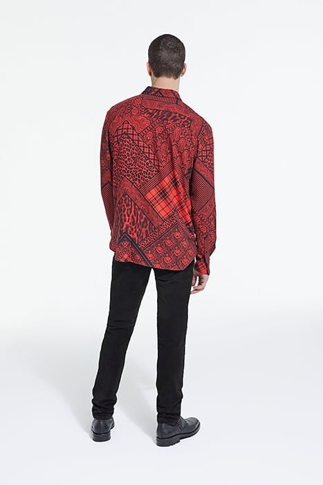 CHEMISE MANCHES LONGUES BLACK - RED 4