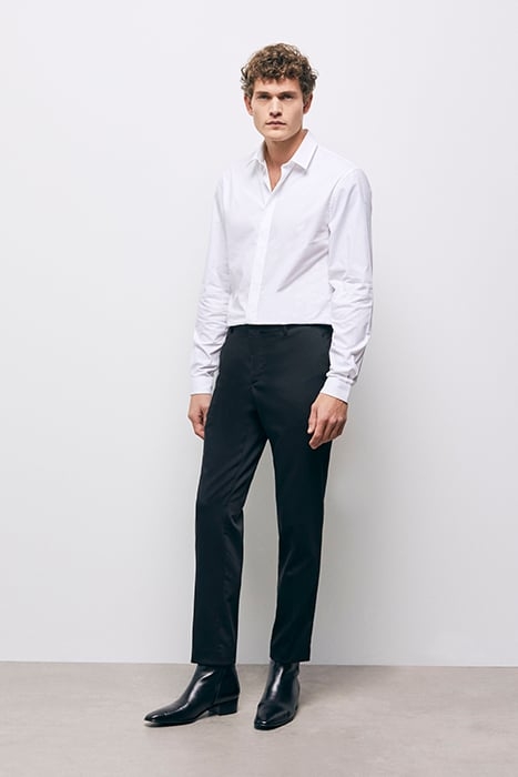 PANTALON COSTUME FORMELLE UNI NOIR BLACK 4
