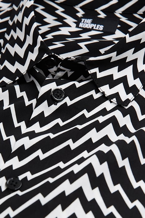 CHEMISE SLIM D BLACK WHITE 2