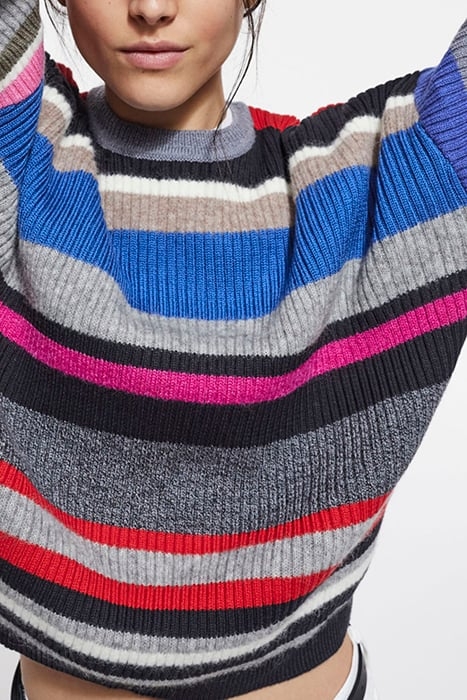 PULL COL ROND RAYE MIX YARN MULTICO 5