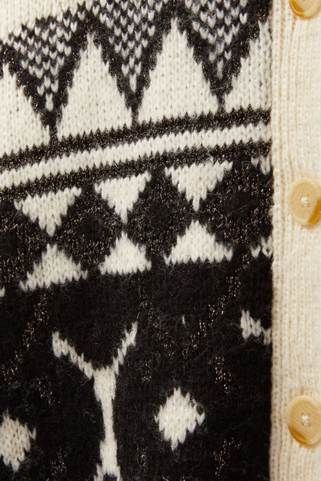 SWEATER CARDIGAN EGGNOG/CHAMPAGNE 8