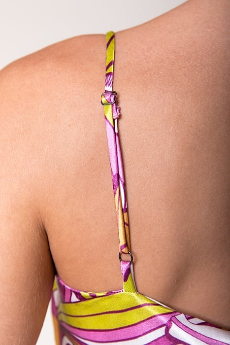 QIARA FLORAL SATIN MINI SLIP DRESS SL MULTICOLOR 5