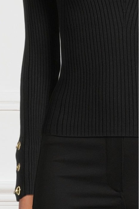 ALICE LS BOAT NECK S JET BLACK A996 4