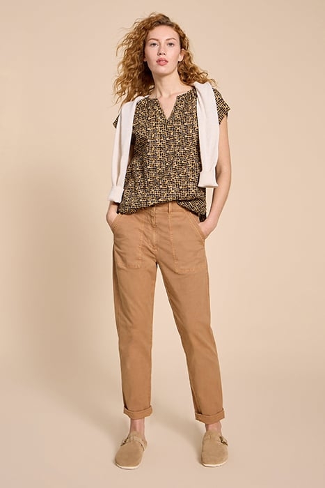 KERI COTTON TOP BLACK PRINTED 5