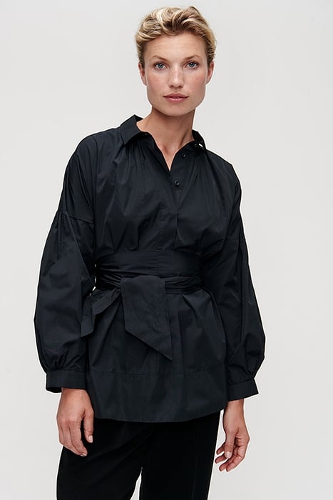 CORA RELAXED TAPERED PANTS BLACK 5