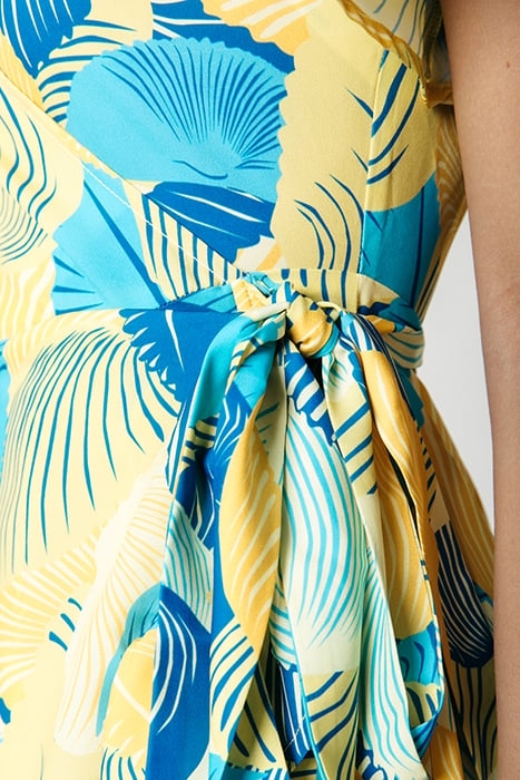 TELSI SHELL SHORT SLEEVE REAL WRAP DRESS SS WASHED YELLOW 5