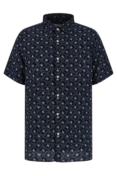 SS COLLIN AOP SHIRT SMART BLUE ROPE SMAL 4