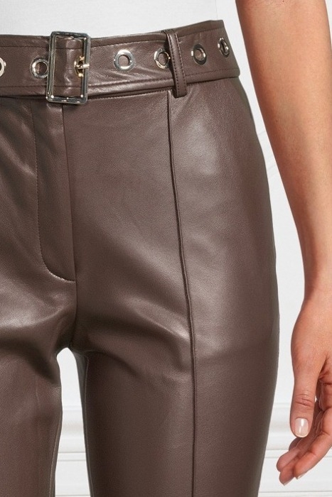 RORY PANT CHOCOLATE LEATHER BROWNIE 4