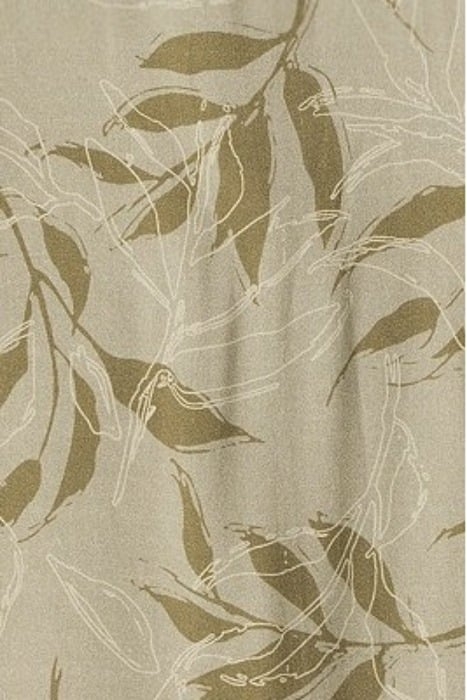 BENNY NEW COLLAR PAU OLIVE MACROLEAF CASUAL SHIRT PRINT 5